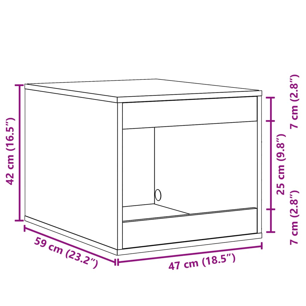 Katzenklo Sonoma Eiche 47x59x42 cm Holzwerkstoff - Premium Kratzbäume - Just €57.49! Shop now at homesales4u
