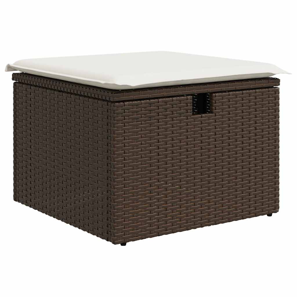 6-tlg. Garten-Sofagarnitur mit Kissen Braun Poly Rattan - Premium Gartenmöbel-Sets - Just €511.44! Shop now at homesales4u
