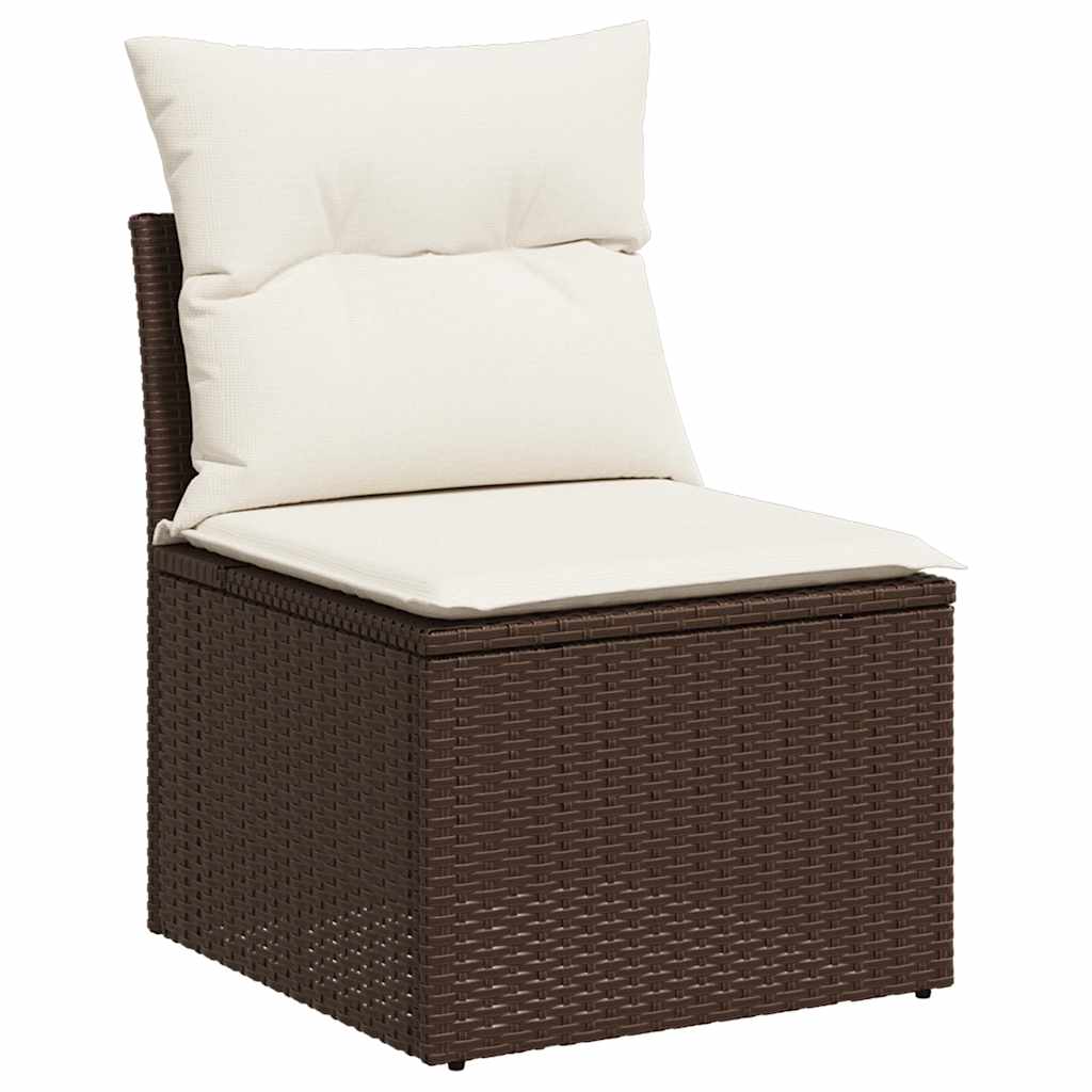 6-tlg. Garten-Sofagarnitur mit Kissen Braun Poly Rattan - Premium Gartenmöbel-Sets - Just €519.85! Shop now at homesales4u