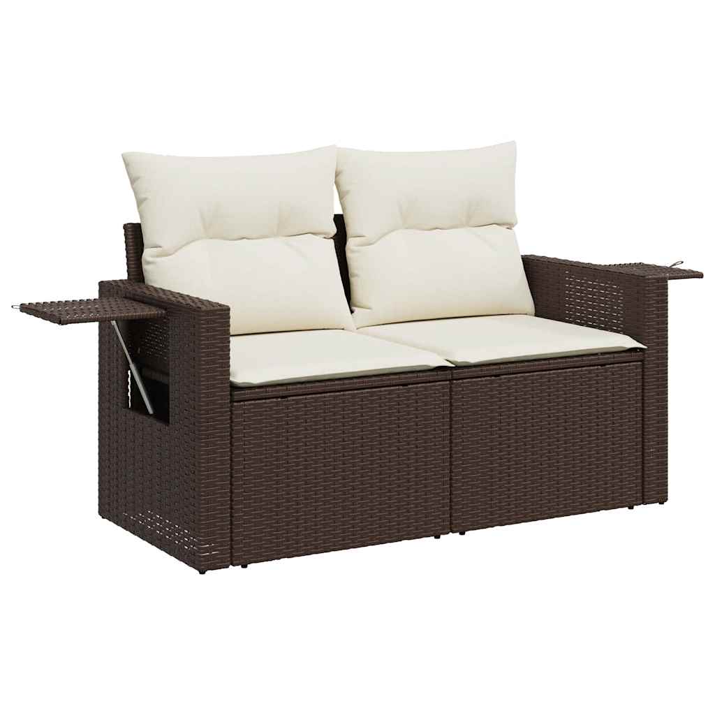 6-tlg. Garten-Sofagarnitur mit Kissen Braun Poly Rattan - Premium Gartenmöbel-Sets - Just €519.85! Shop now at homesales4u