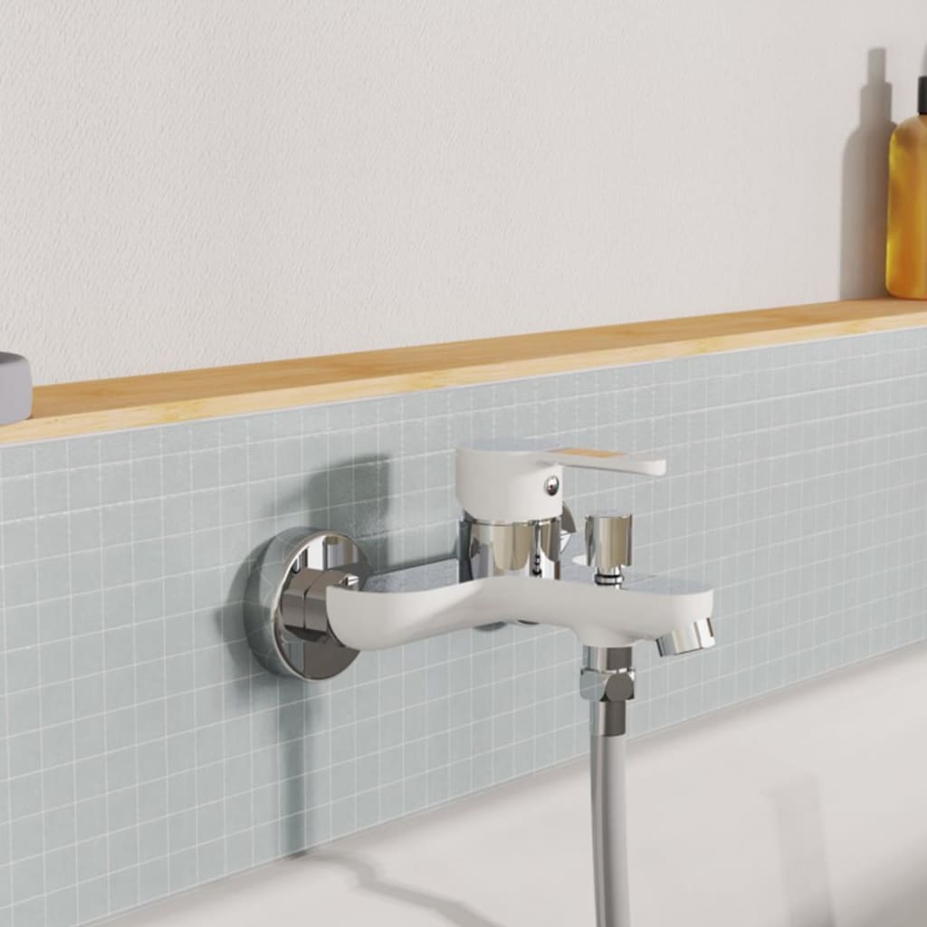 Badewannenarmatur DIZIANI Weiß-Chrom - Premium Armaturen - Just €107.04! Shop now at homesales4u