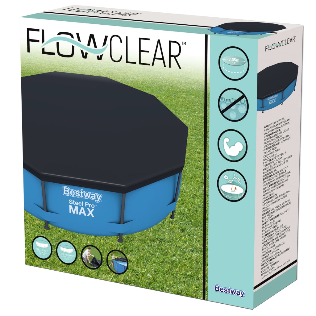 Poolabdeckung Flowclear 305 cm - Premium Poolabdeckungen & -unterlagen - Just €34.82! Shop now at homesales4u