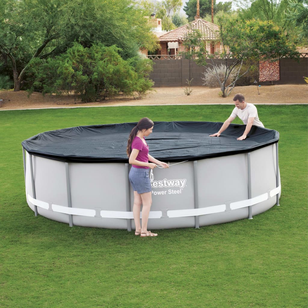 Poolabdeckung Flowclear 427 cm - Premium Poolabdeckungen & -unterlagen - Just €47.71! Shop now at homesales4u