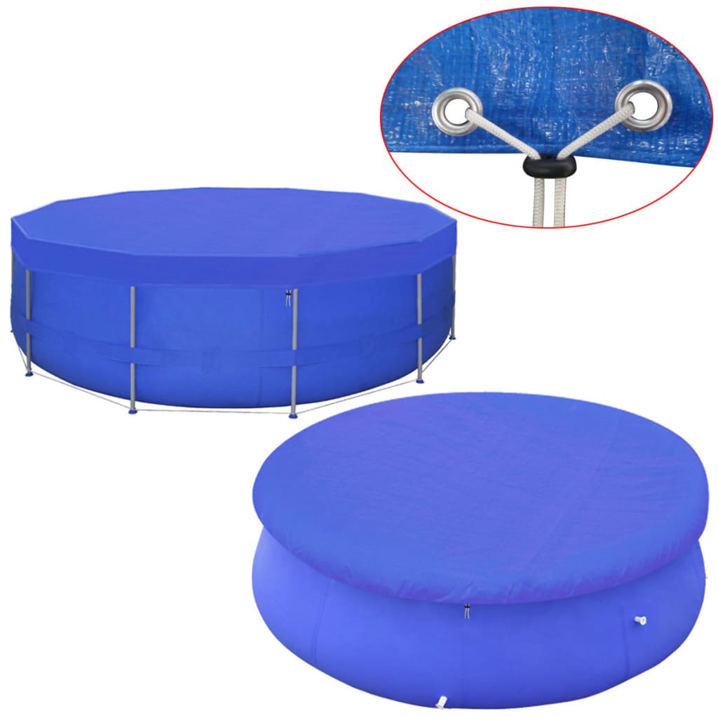 Poolabdeckung PE Rund 540 cm 90 g/m² - Premium Poolabdeckungen & -unterlagen - Just €58.46! Shop now at homesales4u