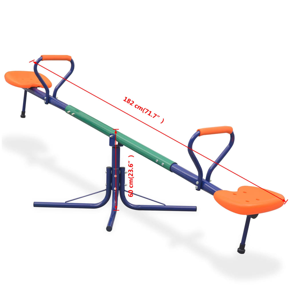 360-Grad Drehwippe Orange - Premium Wippen - Just €91.99! Shop now at homesales4u