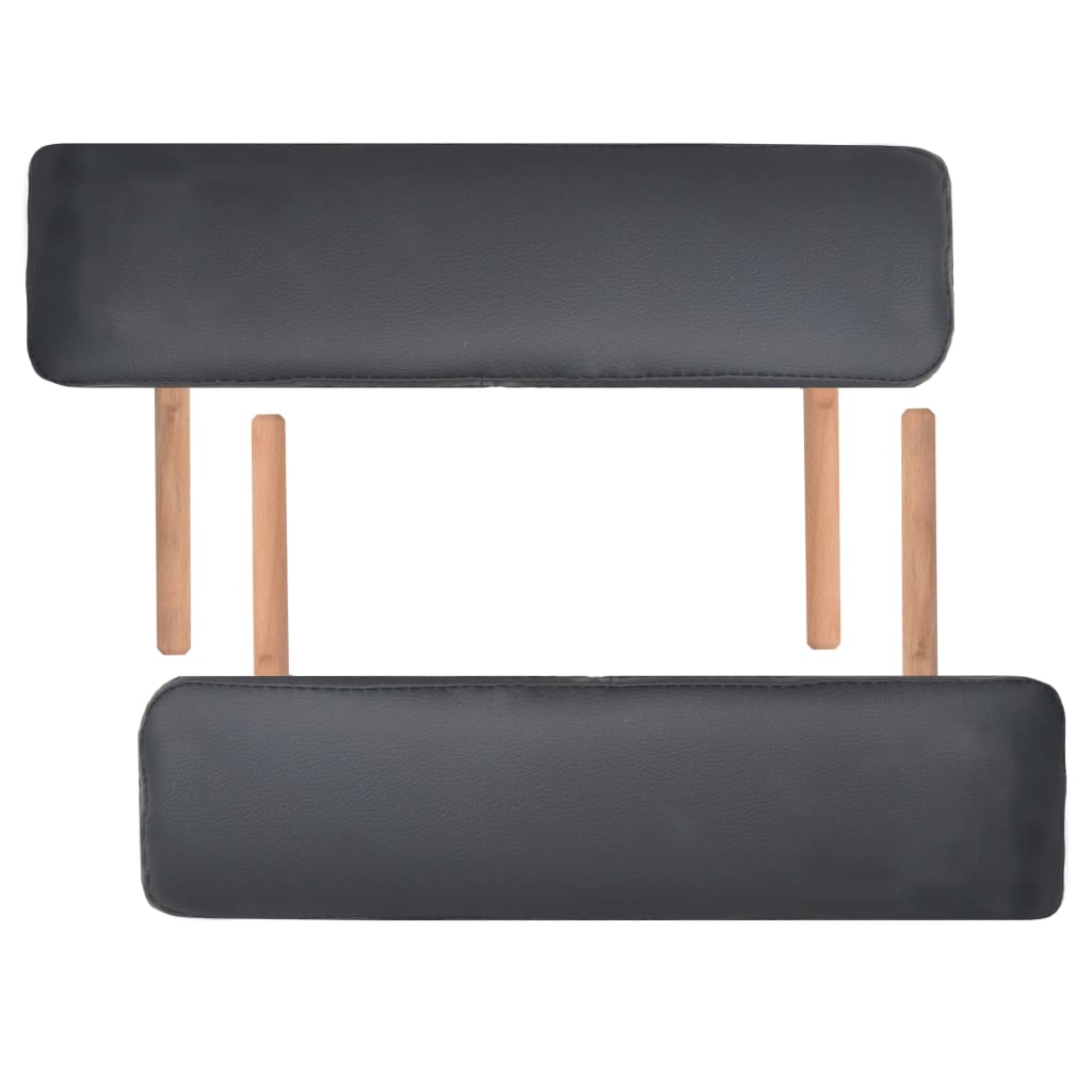 Massageliege 3 Zonen Tragbar 10 cm Polsterung Schwarz - Premium Massagetische - Just €275.29! Shop now at homesales4u