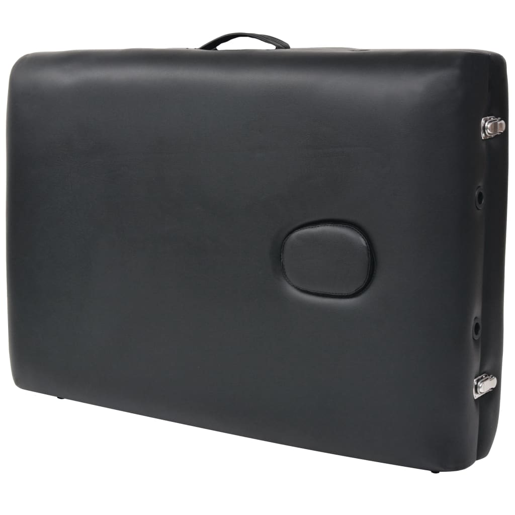 Massageliege 3 Zonen Tragbar 10 cm Polsterung Schwarz - Premium Massagetische - Just €275.29! Shop now at homesales4u