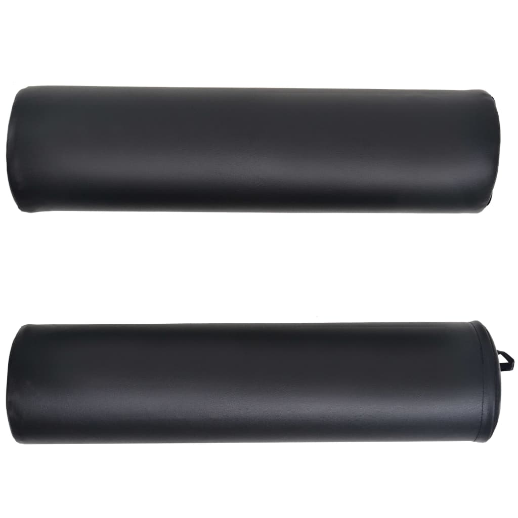 Massageliege Klappbar 4 cm Polsterung 2 Nackenrollen Schwarz - Premium Massagetische - Just €269.59! Shop now at homesales4u