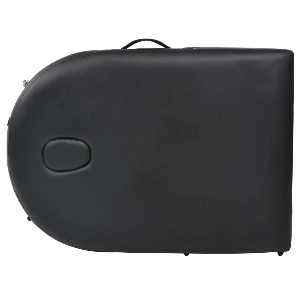 Massageliege Klappbar 4 cm Polsterung 2 Nackenrollen Schwarz - Premium Massagetische - Just €269.59! Shop now at homesales4u