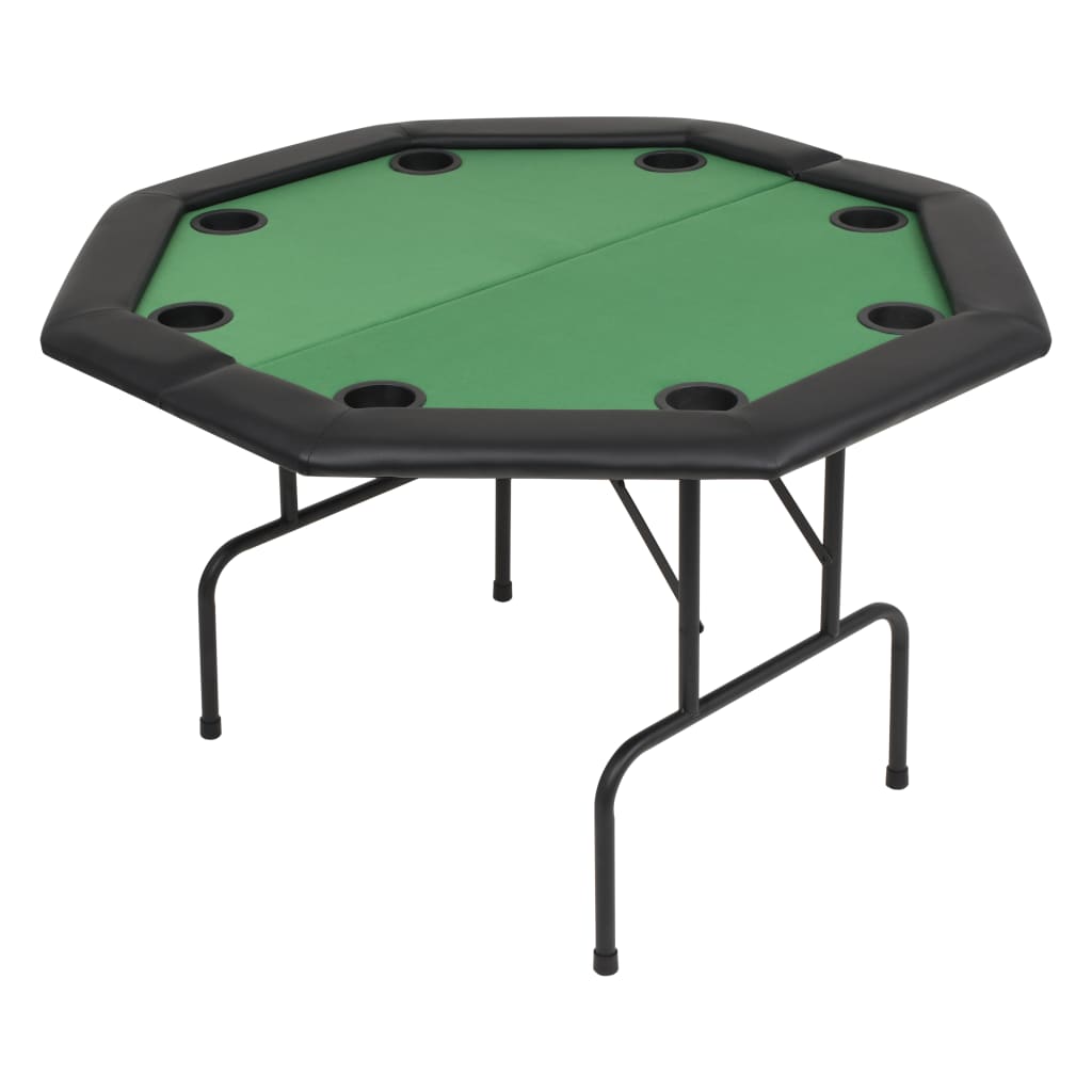 8-Spieler Poker Klapptisch 2-fach Zuklappbar Achteckig Grün - Premium Poker- & Spieltische - Just €159.05! Shop now at homesales4u