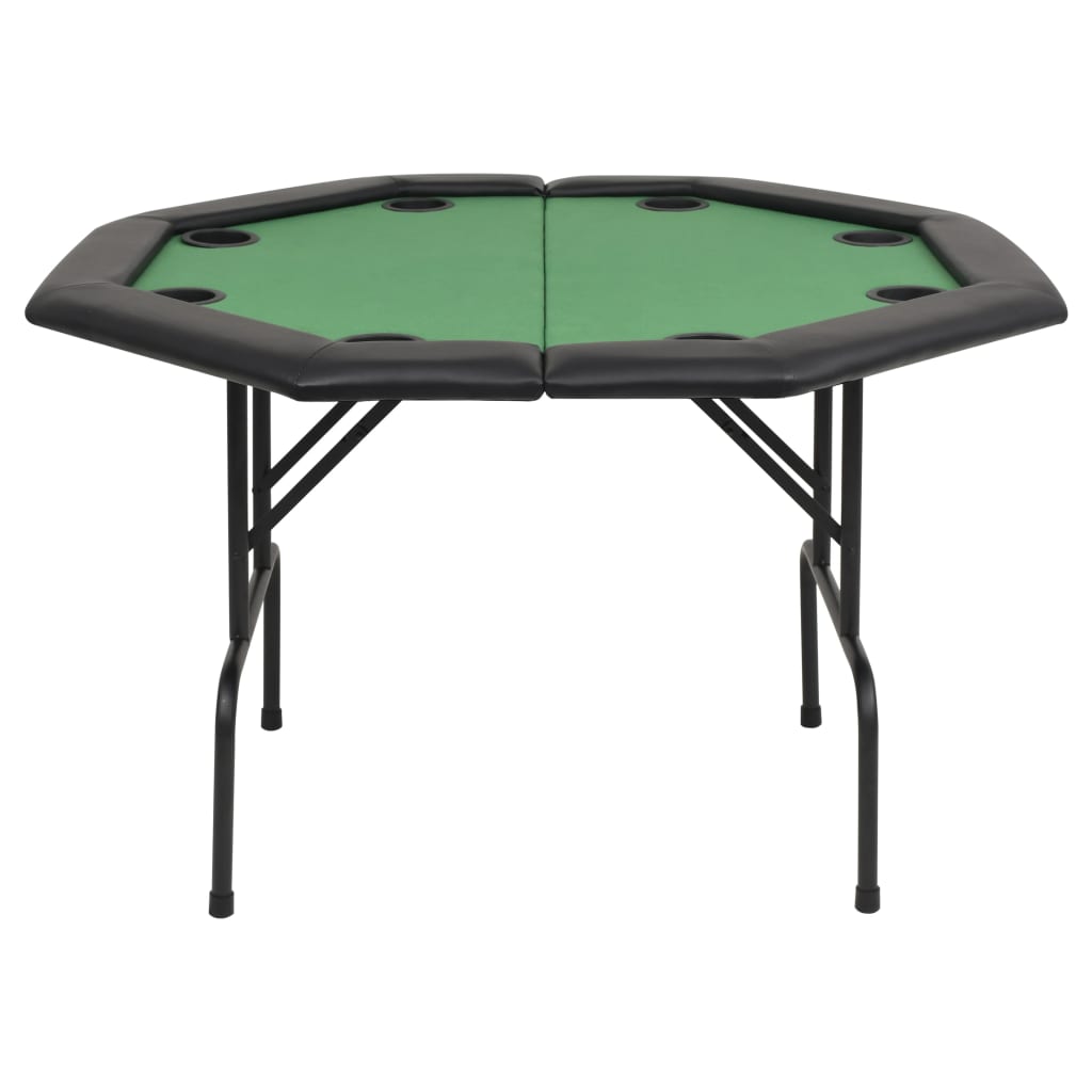 8-Spieler Poker Klapptisch 2-fach Zuklappbar Achteckig Grün - Premium Poker- & Spieltische - Just €159.05! Shop now at homesales4u
