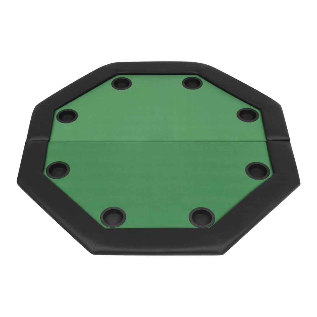 8-Spieler Poker Klapptisch 2-fach Zuklappbar Achteckig Grün - Premium Poker- & Spieltische - Just €159.05! Shop now at homesales4u
