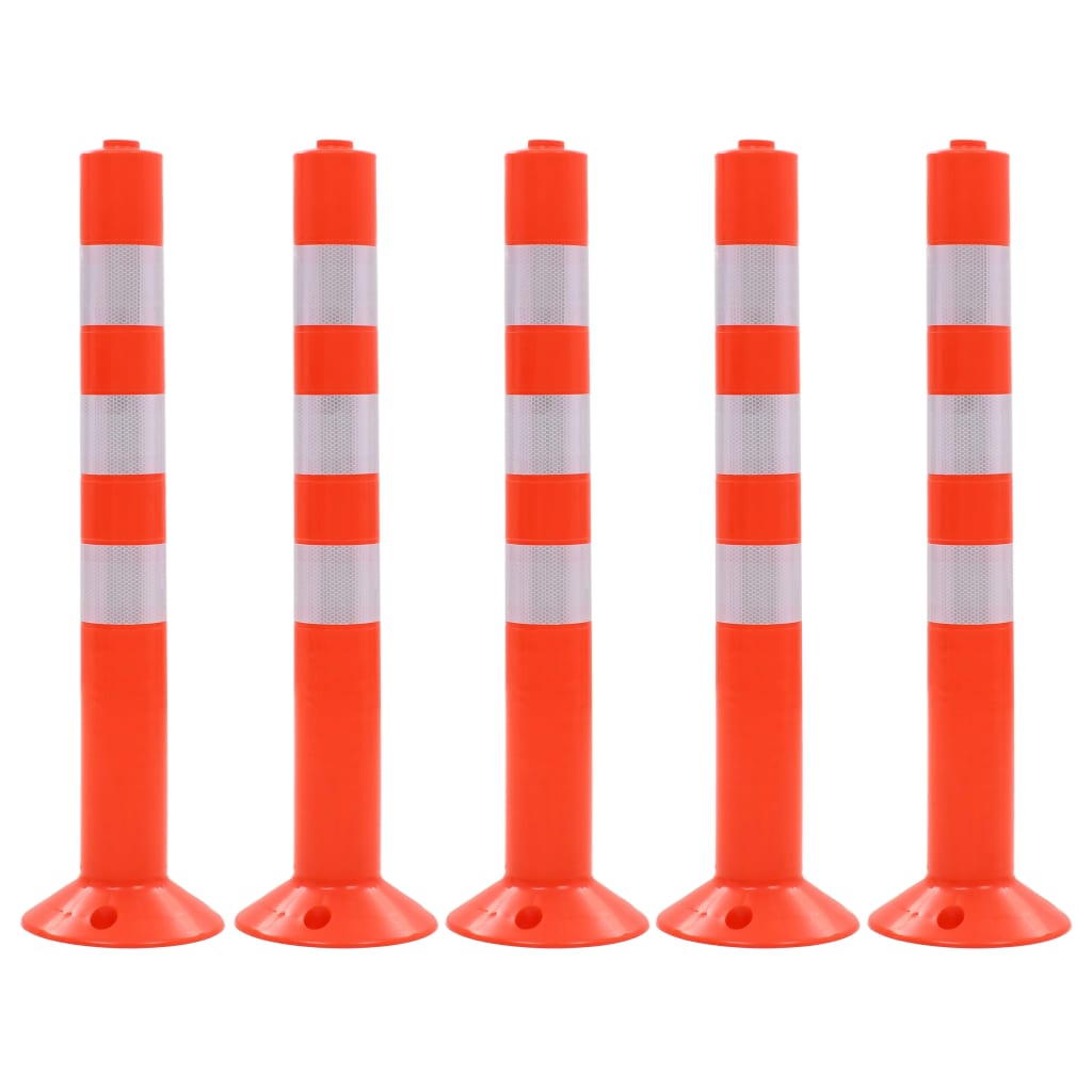 Verkehrspoller 5 Stk. Kunststoff 75 cm - Premium Parkplatzschilder - Just €118.21! Shop now at homesales4u