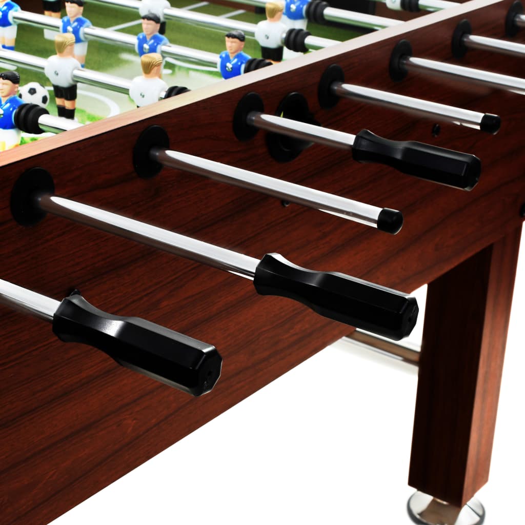 Kickertisch Stahl 60 kg 140 x 74,5 x 87,5 cm Braun - Premium Tischfußball-Tische - Just €473.69! Shop now at homesales4u