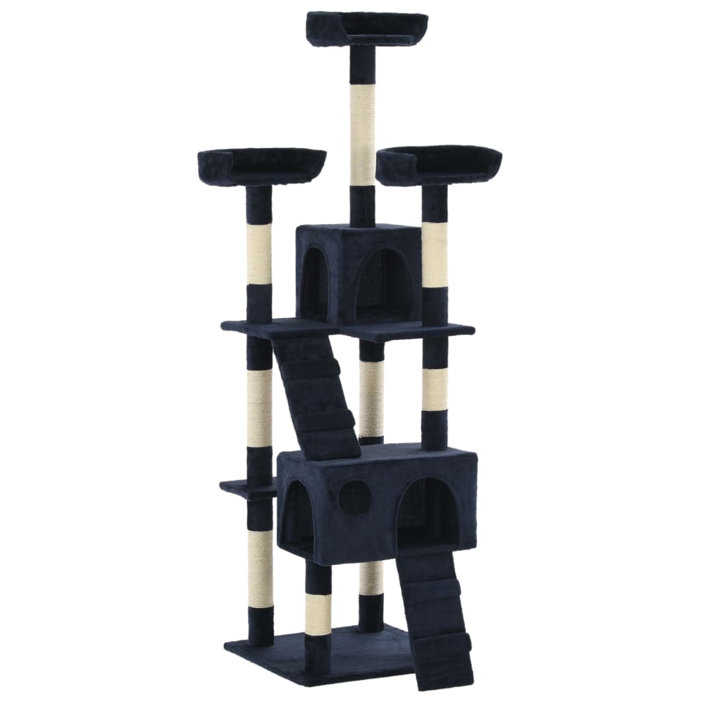 Katzen-Kratzbaum mit Sisal-Säulen 170 cm Blau - Premium Kratzbäume - Just €129.46! Shop now at homesales4u