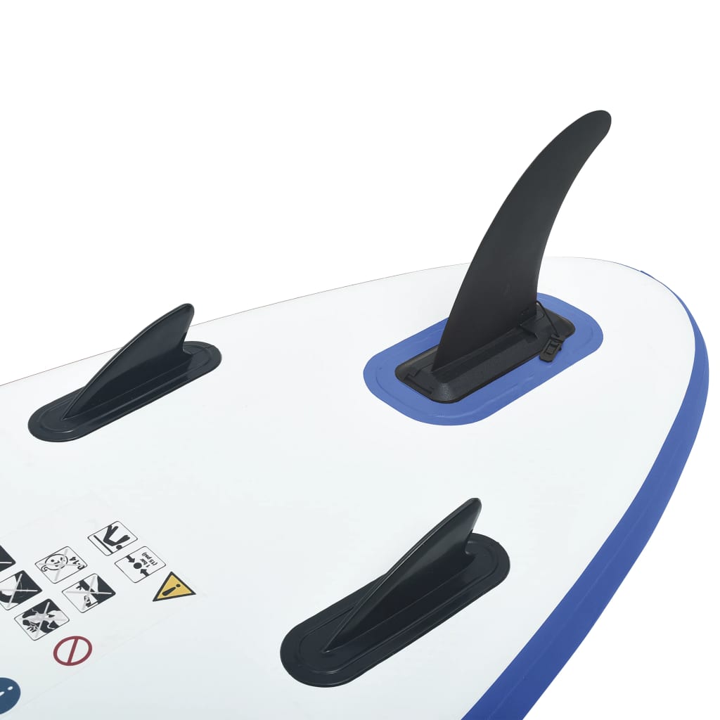 Stand Up-Paddelboard-Set Aufblasbar Blau und Weiß - Premium Paddelboards - Just €269.89! Shop now at homesales4u