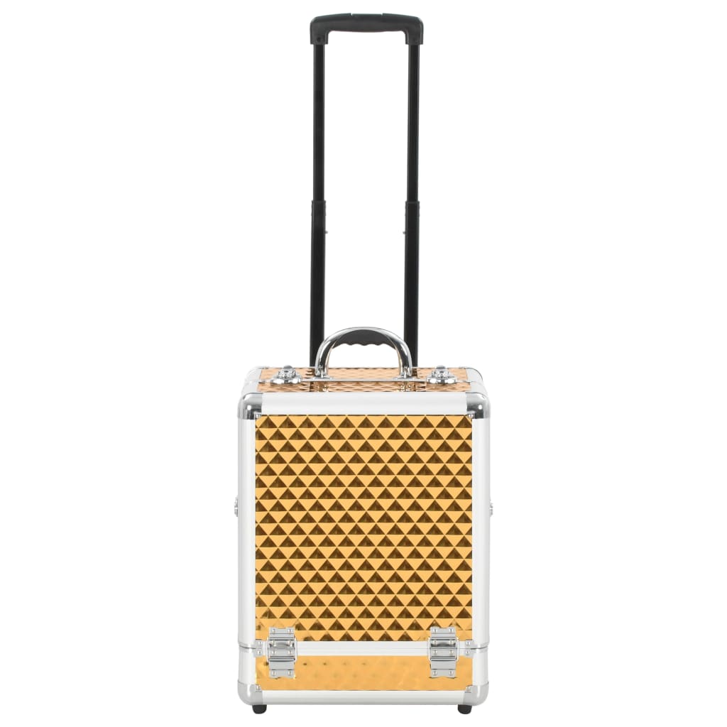 Kosmetikkoffer 35×29×45 cm Golden Aluminium - Premium Kulturtaschen - Just €77.75! Shop now at homesales4u