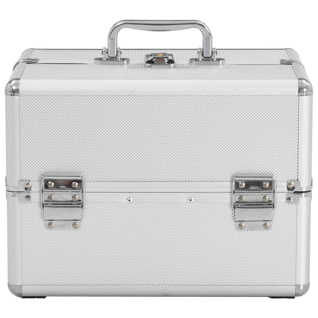 Kosmetikkoffer 22x30x21 cm Silbern Aluminium - Premium Kulturtaschen - Just €53.07! Shop now at homesales4u
