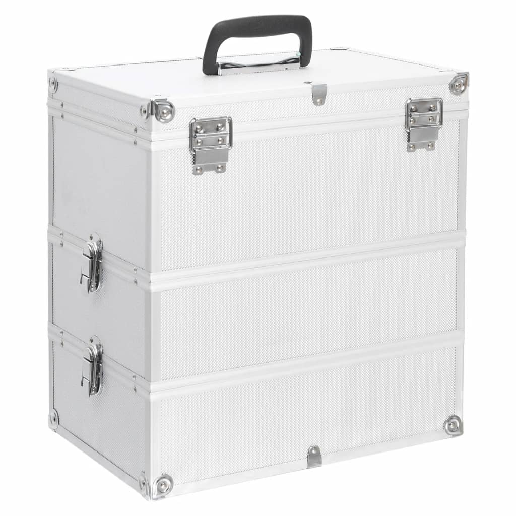 Kosmetikkoffer 37x24x40 cm Silbern Aluminium - Premium Kulturtaschen - Just €73.79! Shop now at homesales4u