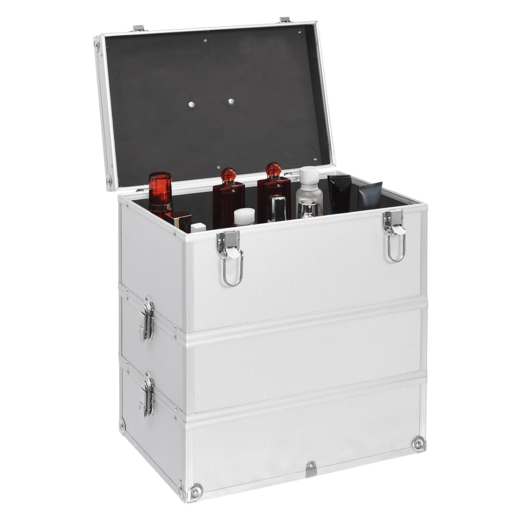 Kosmetikkoffer 37x24x40 cm Silbern Aluminium - Premium Kulturtaschen - Just €73.79! Shop now at homesales4u