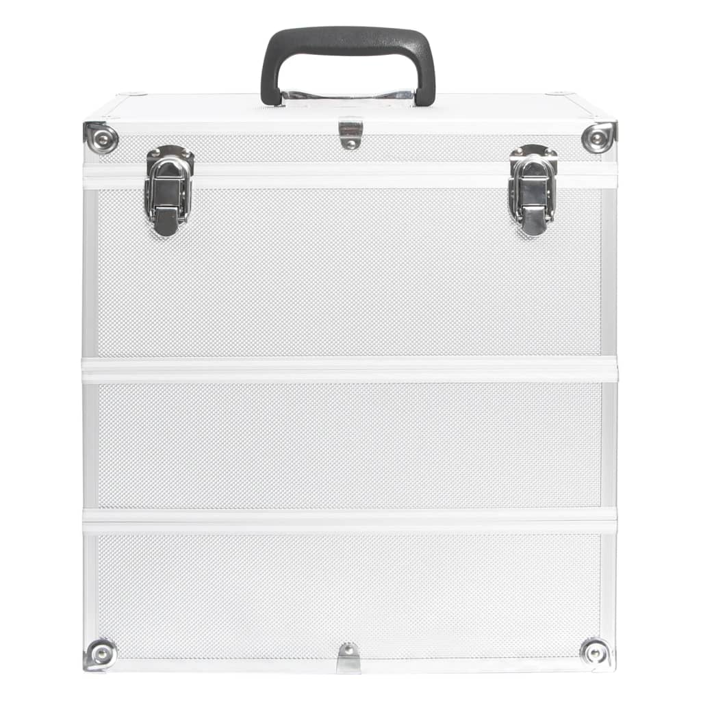 Kosmetikkoffer 37x24x40 cm Silbern Aluminium - Premium Kulturtaschen - Just €73.79! Shop now at homesales4u