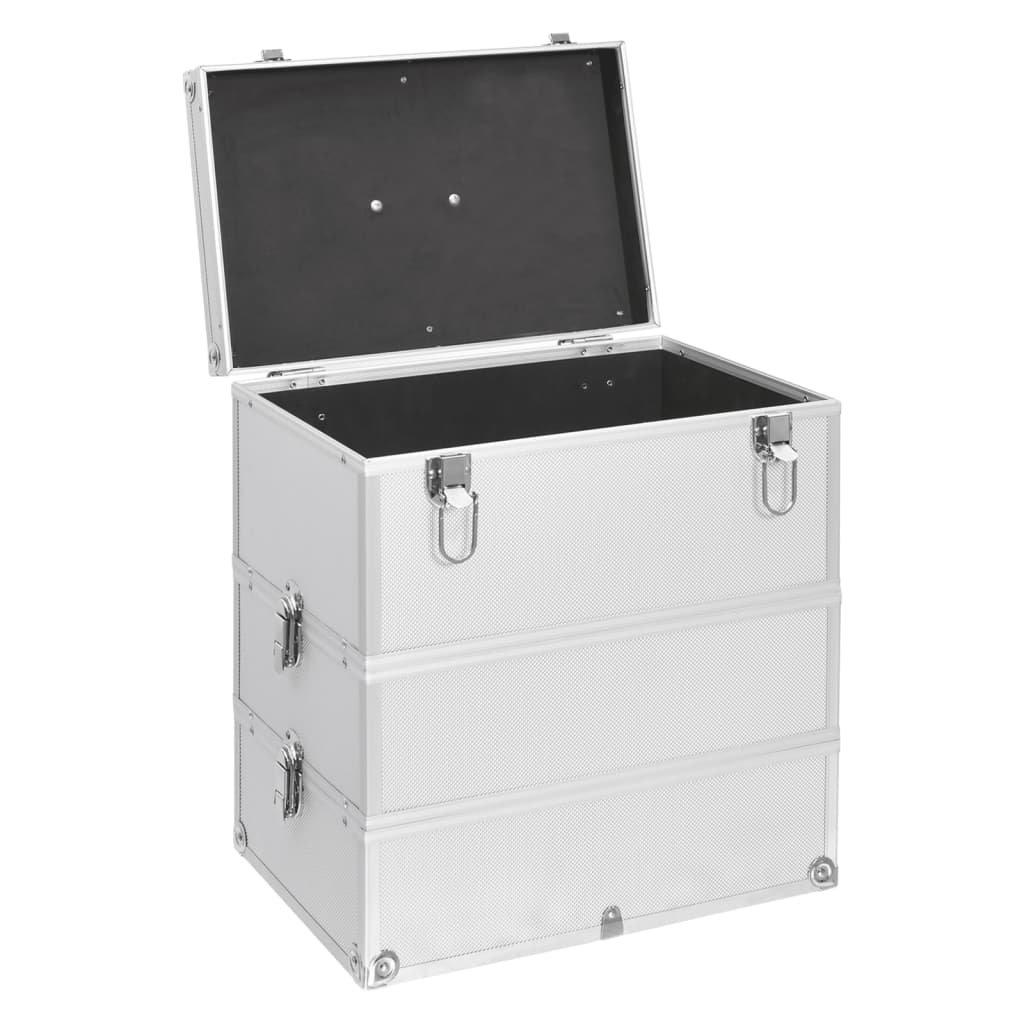 Kosmetikkoffer 37x24x40 cm Silbern Aluminium - Premium Kulturtaschen - Just €73.79! Shop now at homesales4u