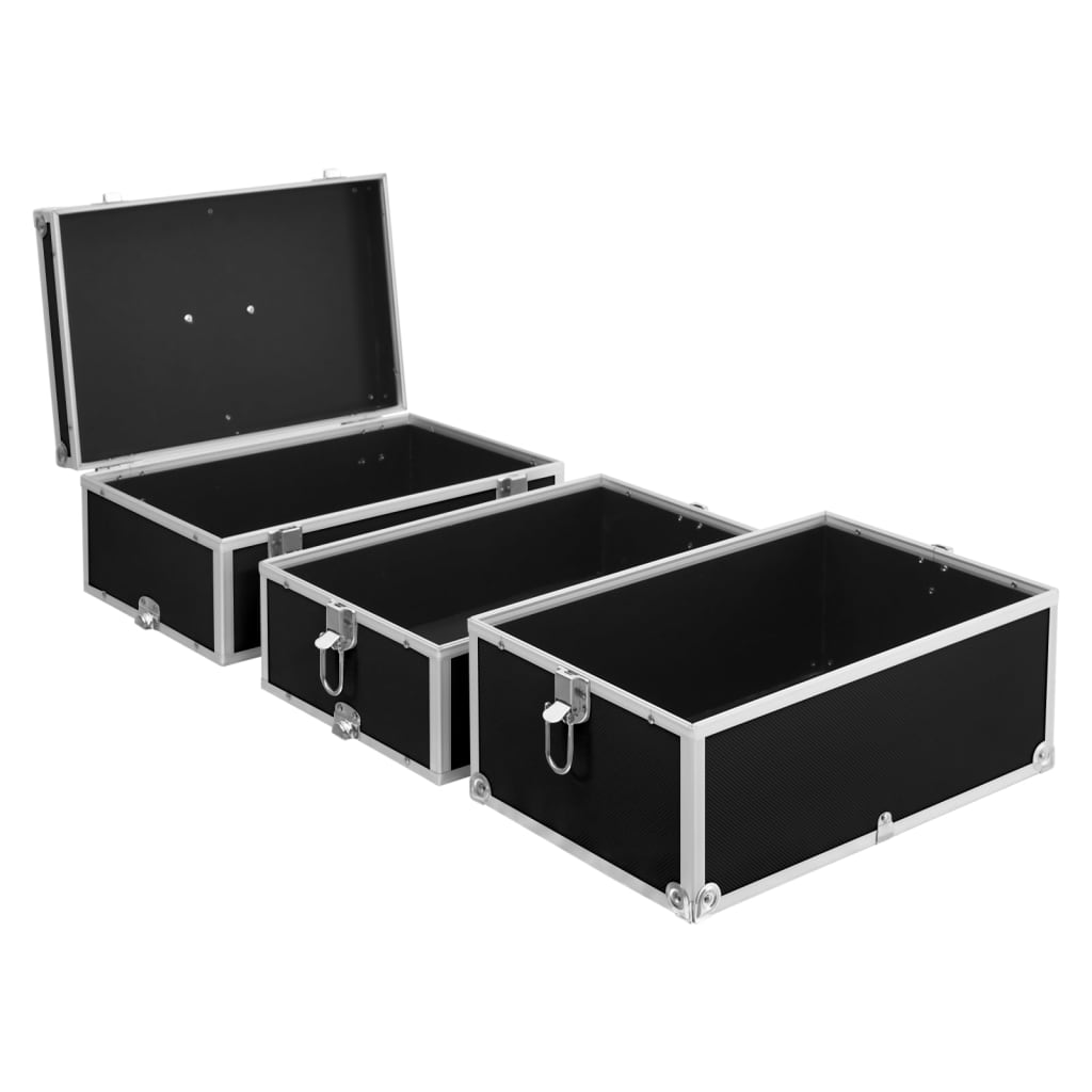 Kosmetikkoffer 37x24x40 cm Schwarz Aluminium - Premium Kulturtaschen - Just €76.82! Shop now at homesales4u