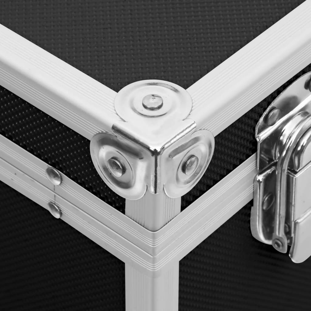 Kosmetikkoffer 37x24x40 cm Schwarz Aluminium - Premium Kulturtaschen - Just €76.82! Shop now at homesales4u