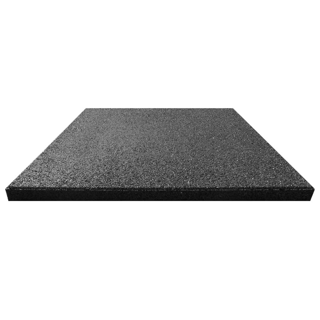Fallschutzfliesen 6 Stk. Gummi 50 x 50 x 3 cm Schwarz - Premium Fußböden & Teppichböden - Just €111.36! Shop now at homesales4u
