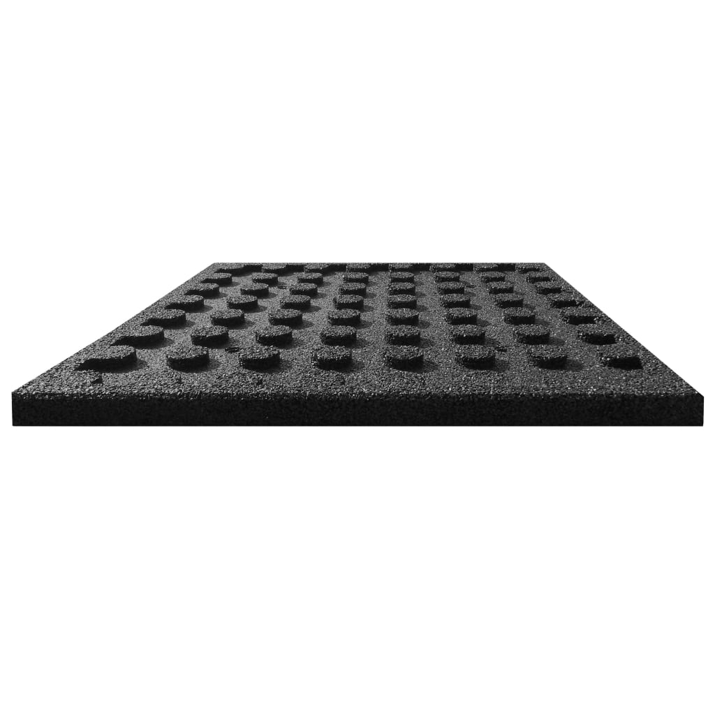 Fallschutzfliesen 6 Stk. Gummi 50 x 50 x 3 cm Schwarz - Premium Fußböden & Teppichböden - Just €111.36! Shop now at homesales4u
