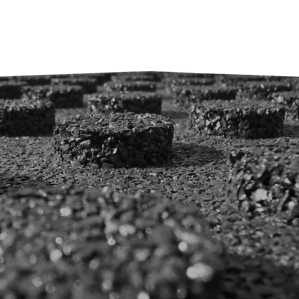 Fallschutzfliesen 6 Stk. Gummi 50 x 50 x 3 cm Schwarz - Premium Fußböden & Teppichböden - Just €111.36! Shop now at homesales4u