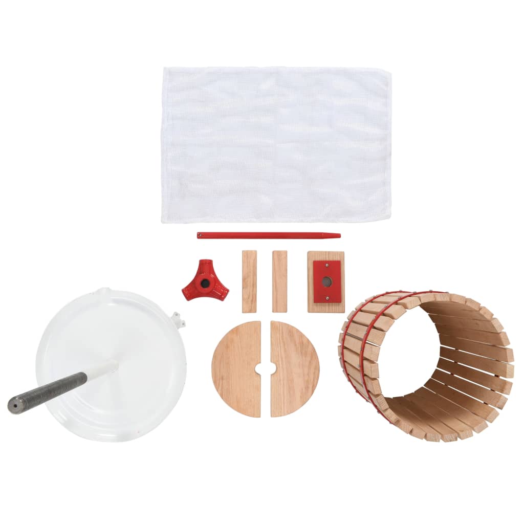 Obst- und Weinpresse mit Stoffbeutel 30 L Eichenholz - Premium Weinkellerei - Just €196.65! Shop now at homesales4u
