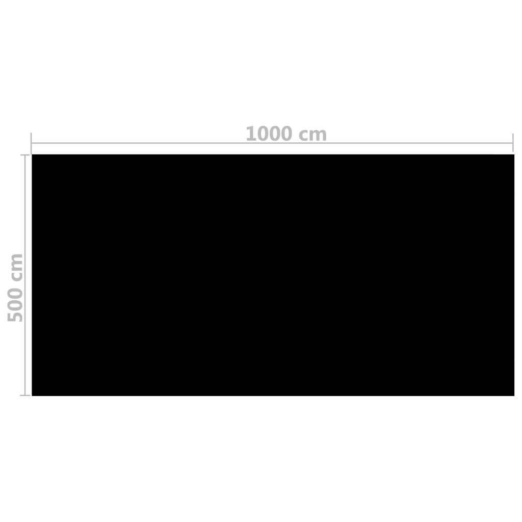 Treibende Pool Solarfolie rechtecking 10 x 5m Pools, schwarz - Premium Poolabdeckungen & -unterlagen - Just €207.86! Shop now at homesales4u