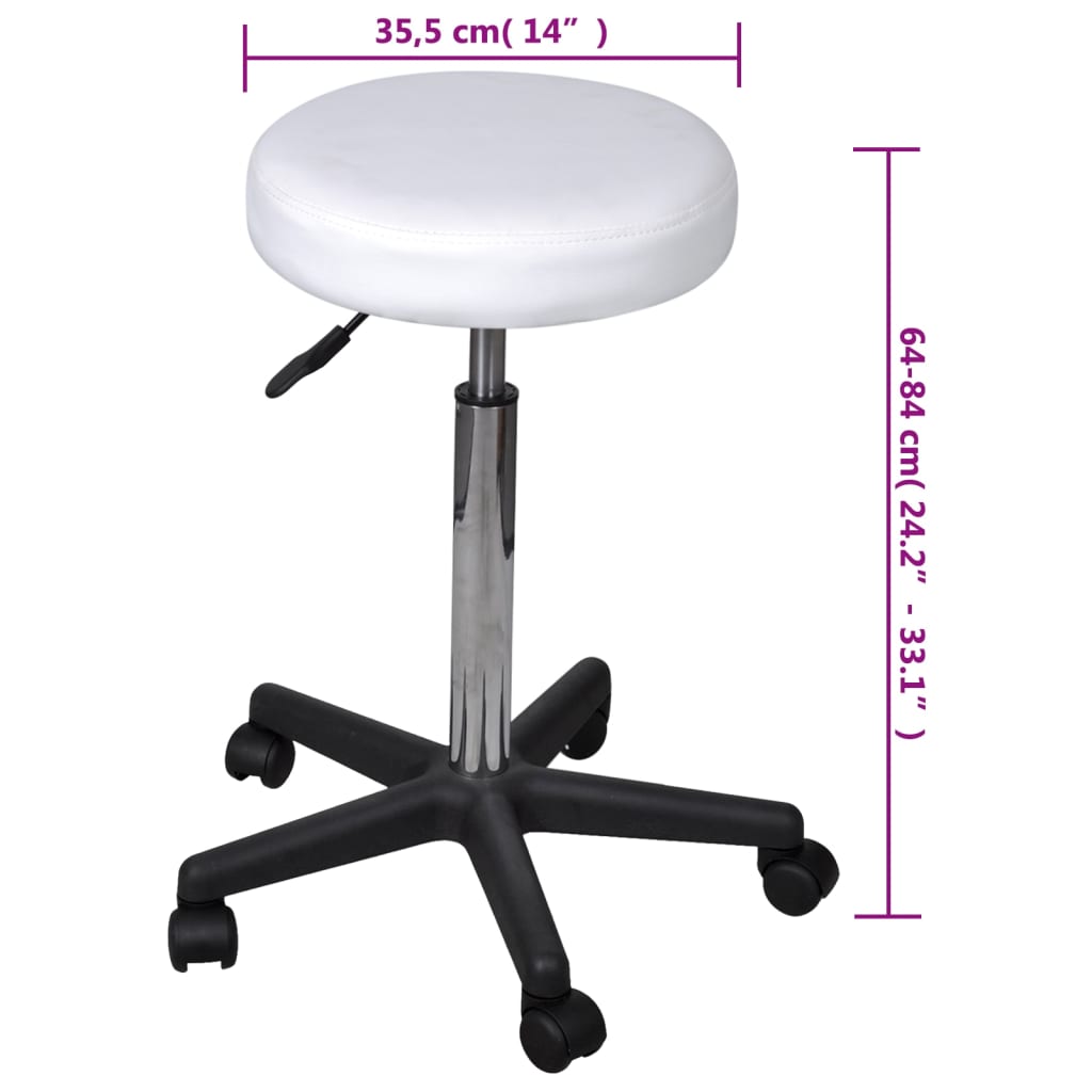 Bürohocker Weiß - Premium Bürostühle - Just €55.35! Shop now at homesales4u