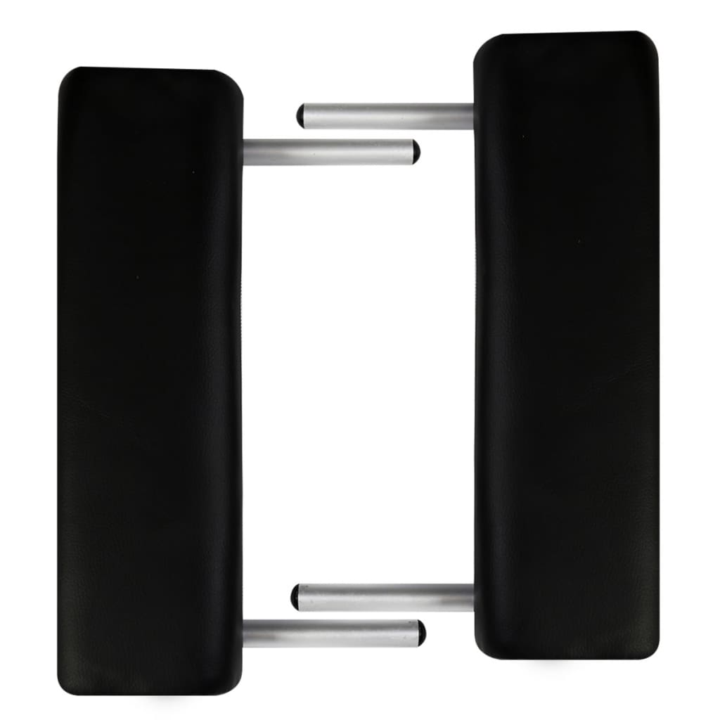 Massageliege Klappbar 2-Zonen mit Aluminiumgestell Schwarz - Premium Massagetische - Just €214.75! Shop now at homesales4u