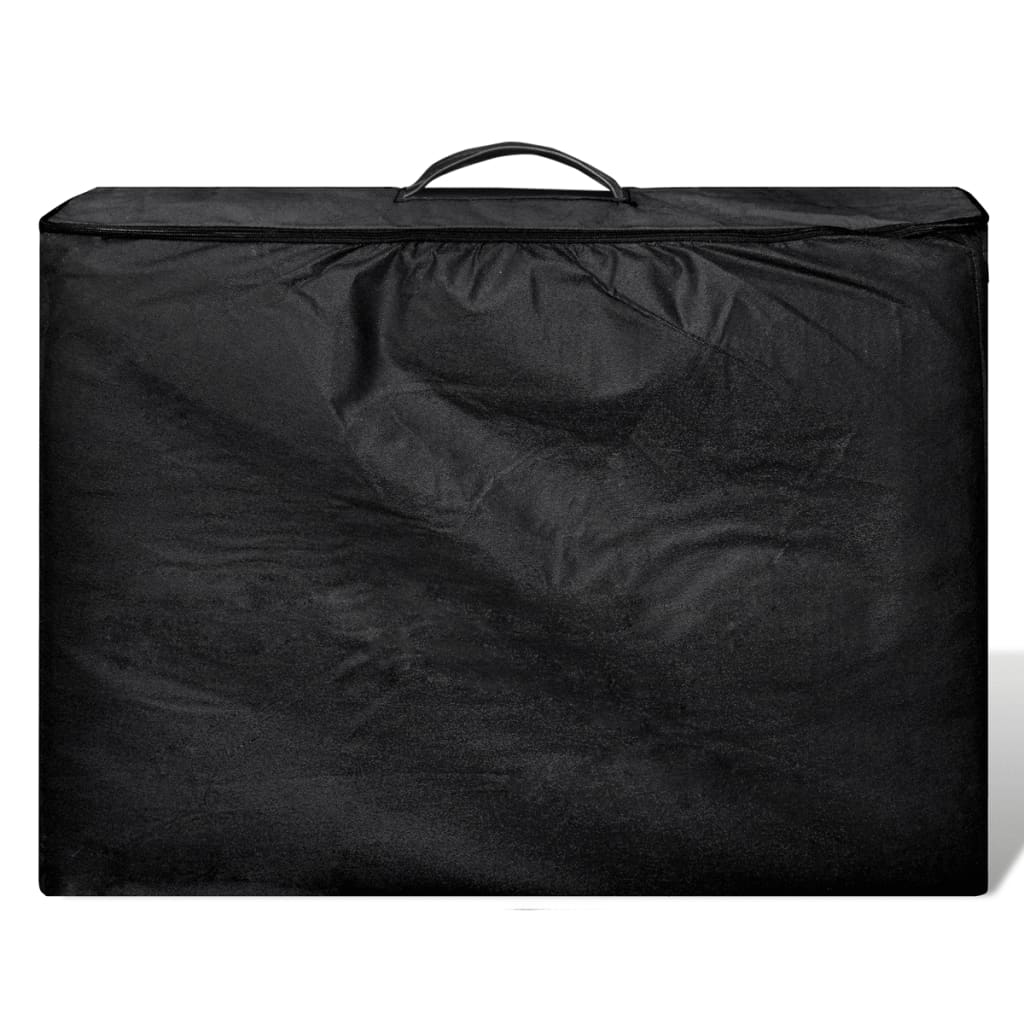 Massagetisch mit Aluminiumrahmen, faltbar 3 Zonen Schwarz - Premium Massagetische - Just €221.51! Shop now at homesales4u