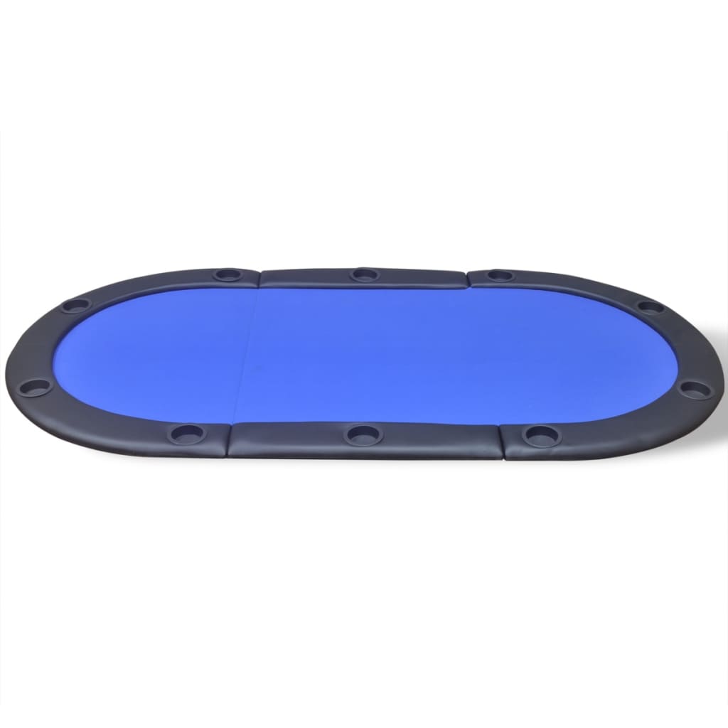 Faltbare Poker-Tischauflage für 10 Spieler Blau - Premium Poker- & Spieltische - Just €180.33! Shop now at homesales4u