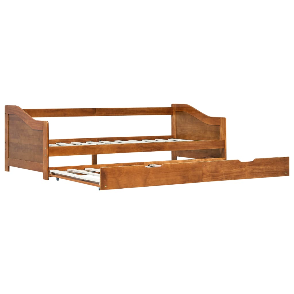 Ausziehsofa Bettgestell Honigbraun Kiefernholz 90×200 cm - Premium Betten & Bettgestelle - Just €304.54! Shop now at homesales4u