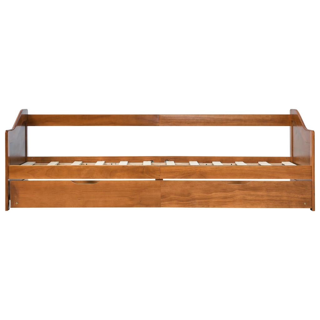 Ausziehsofa Bettgestell Honigbraun Kiefernholz 90×200 cm - Premium Betten & Bettgestelle - Just €304.54! Shop now at homesales4u