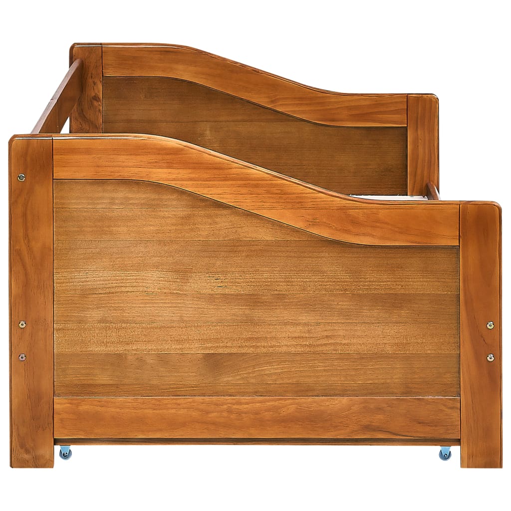 Ausziehsofa Bettgestell Honigbraun Kiefernholz 90×200 cm - Premium Betten & Bettgestelle - Just €304.54! Shop now at homesales4u
