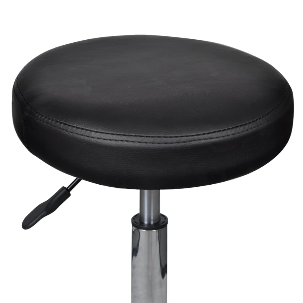 Bürohocker 2 Stk. Schwarz 35,5x84 cm Kunstleder - Premium Bürostühle - Just €138.49! Shop now at homesales4u