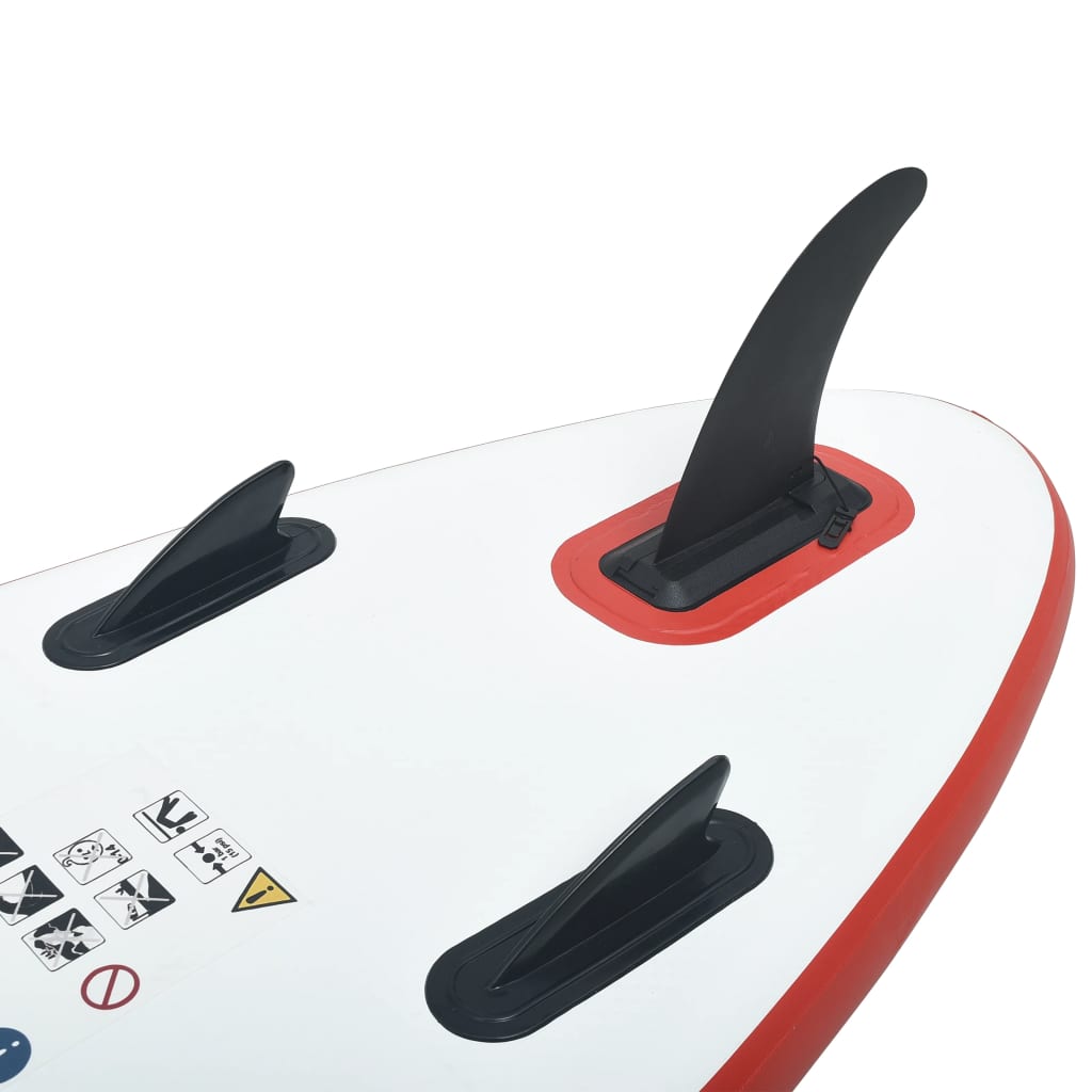 SUP-Board Aufblasbar Rot und Weiß - Premium Paddelboards - Just €255.45! Shop now at homesales4u