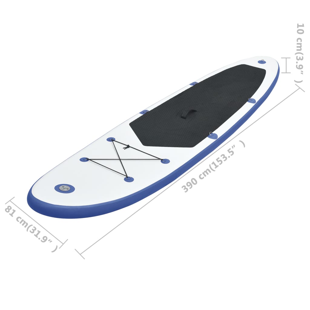 Stand Up Paddle Surfboard SUP Aufblasbar Blau und Weiß - Premium Paddelboards - Just €262.66! Shop now at homesales4u