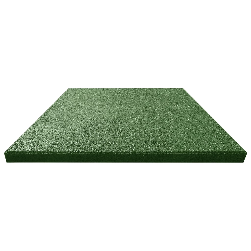 Fallschutzfliesen 6 Stk. Gummi 50 x 50 x 3 cm Grün - Premium Fußböden & Teppichböden - Just €111.26! Shop now at homesales4u