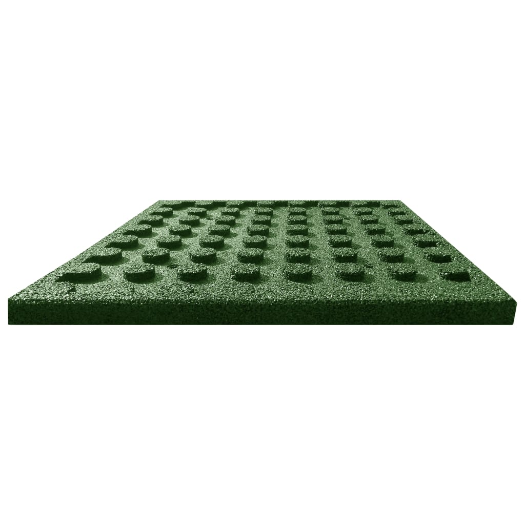 Fallschutzfliesen 6 Stk. Gummi 50 x 50 x 3 cm Grün - Premium Fußböden & Teppichböden - Just €111.26! Shop now at homesales4u