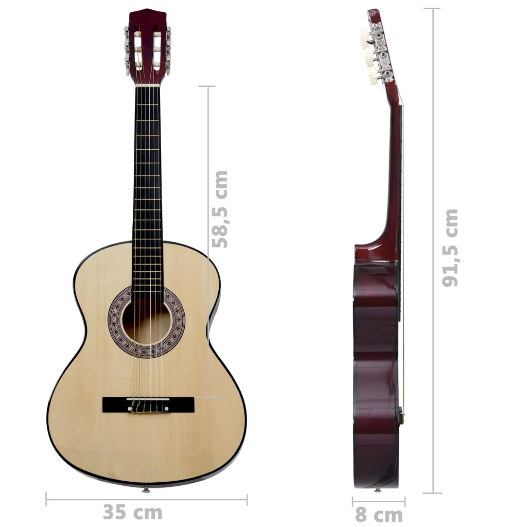 8-tlg. Klassikgitarren-Set für Anfänger 3/4 36" - Premium Gitarren - Just €79.31! Shop now at homesales4u