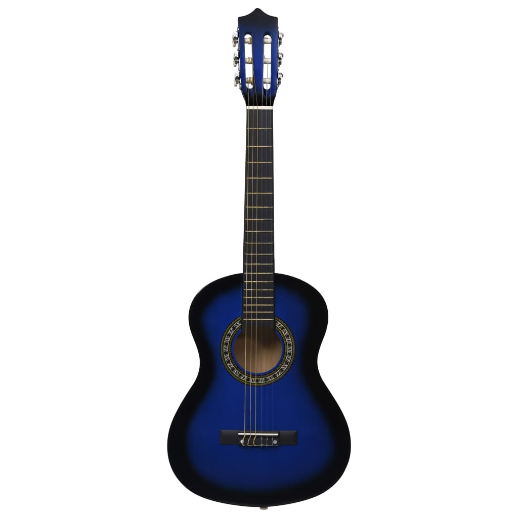 8-tlg. Klassische Gitarre Set für Anfänger Blau 1/2 34" - Premium Gitarren - Just €76.96! Shop now at homesales4u