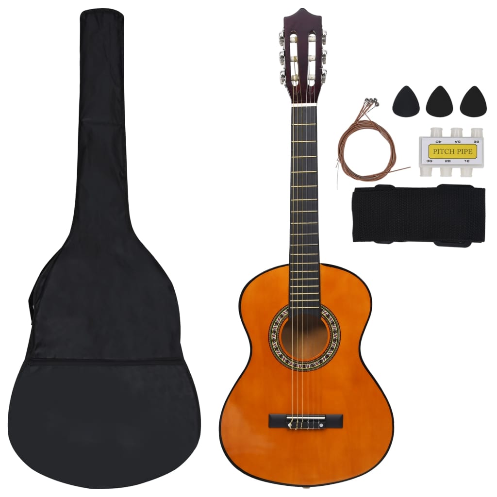 8-tlg. Klassische Gitarre Set für Anfänger 1/2 34" - Premium Gitarren - Just €80.42! Shop now at homesales4u