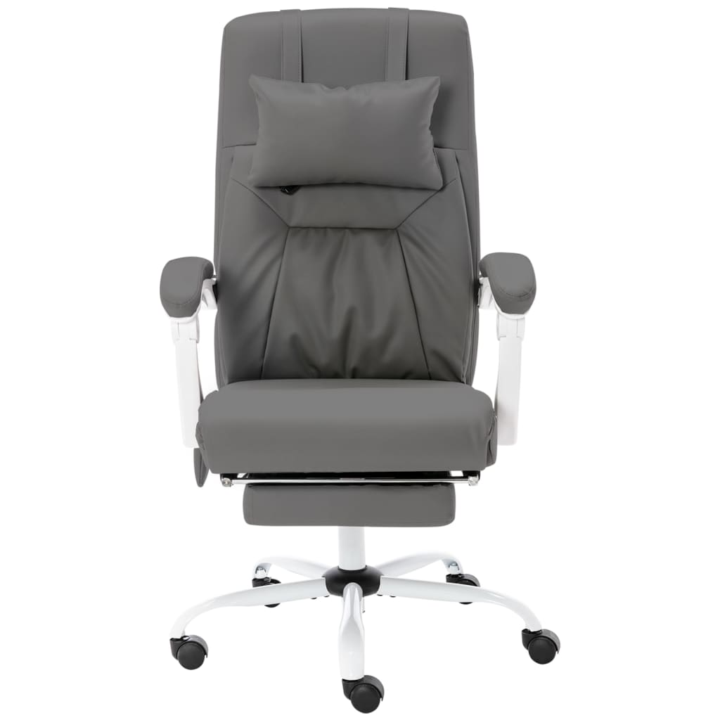Massage-Bürostuhl Grau Kunstleder - Premium Bürostühle - Just €254.04! Shop now at homesales4u