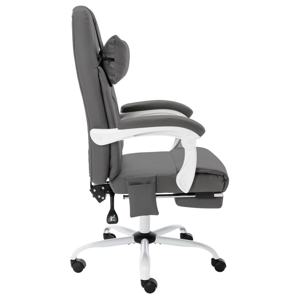 Massage-Bürostuhl Grau Kunstleder - Premium Bürostühle - Just €254.04! Shop now at homesales4u